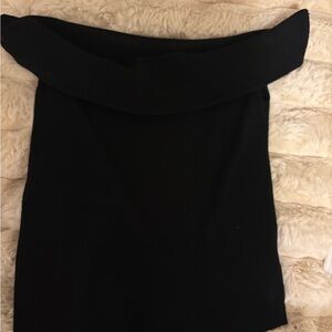 Elegant Black Off-Shoulder Sweater